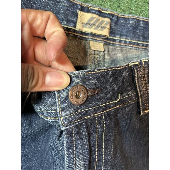 Y2K Vintage Oleg Cassini Denim Wide Leg Relaxed Fit Men’s 36x32 Medium - Picture 6 of 12